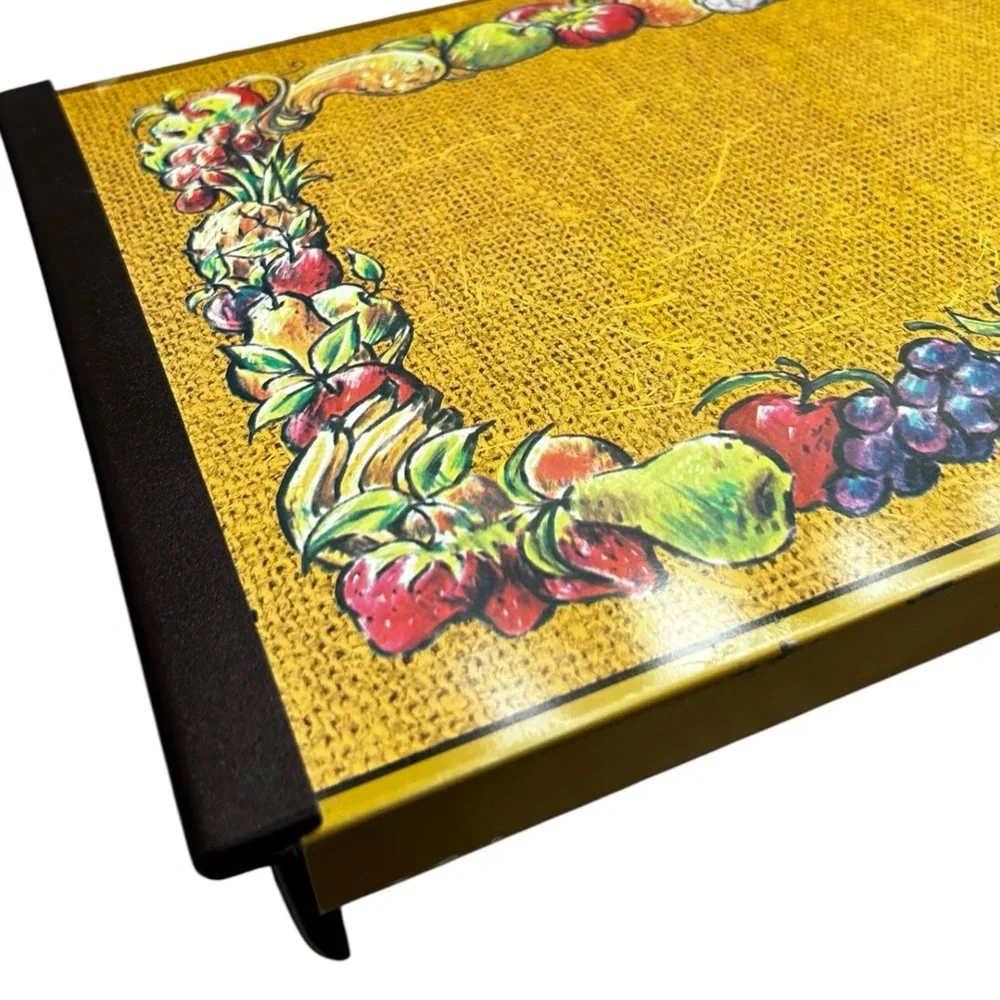 Vintage Warm-O-Tray Food Warming Tray Fruit Print Mid Century Kitchen Decor